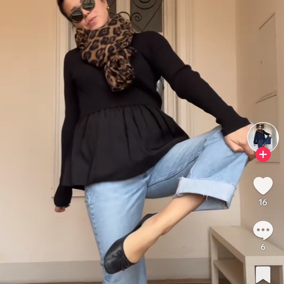 2X NEW Long Sleeve Soft Peplum Top - Picture 15 of 15